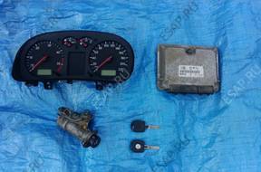 БЛОК УПРАВЛЕНИЯ ДВИГАТЕЛЕМ ЗАМОК ЗАЖИГАНИЯ ПАНЕЛЬ ПРИБОРОВ GOLF IV 1.9 SDI