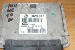 БЛОК УПРАВЛЕНИЯ  ДВИГАТЕЛЯ 036998034D VW POLO 6N2 1.4