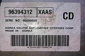 БЛОК УПРАВЛЕНИЯ  ДВИГАТЕЛЯ  DAEWOO KALOS  DELPHI 96394312