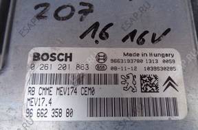 БЛОК УПРАВЛЕНИЯ  ДВИГАТЕЛЯ PEUGEOT 207 1.6 16V автомат