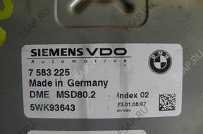 БЛОК УПРАВЛЕНИЯ  ДВИГАТЕЛЯ SIEMENS  7583225/ 5WK93643