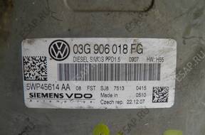 БЛОК УПРАВЛЕНИЯ  ДВИГАТЕЛЯ VDO 5WP45614 AA/ VW