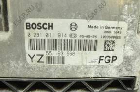 БЛОК УПРАВЛЕНИЯ  ДВИГАТЕЛЯ VECTRA C 1.9  0281011914 PIN