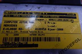 БЛОК УПРАВЛЕНИЯ  E KLASA 2.2 CDI 2008 A6461505272