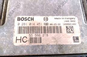 БЛОК УПРАВЛЕНИЯ    ECU 0281014451 HC DPF 1.9 Cdti