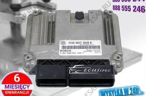БЛОК УПРАВЛЕНИЯ ECU 03C907309E 0261S06351 MED17.5.5 CAXA