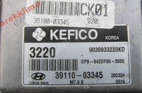БЛОК УПРАВЛЕНИЯ ECU 39110-03345 HYUNDAI I20 1.2 B