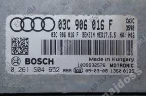 БЛОК УПРАВЛЕНИЯ ECU AUDI A3 1.4TSI 0261S04652 03C906016F