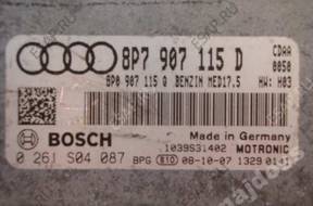БЛОК УПРАВЛЕНИЯ ECU AUDI A3 1.8TSI 0261S04087 8P7907115D