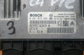 БЛОК УПРАВЛЕНИЯ ECU CITROEN 1,6 HDI 0281012466 9661135380