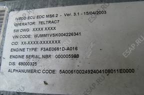 БЛОК УПРАВЛЕНИЯ ECU EDC ДВИГАТЕЛЯ IVECO EUROTECH EUROSTAR
