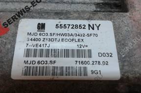 БЛОК УПРАВЛЕНИЯ ECU OPEL CORSA 1.3 55572852 NY MJD603.SF