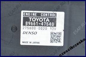БЛОК УПРАВЛЕНИЯ ECU TOYOTA PRIUS 89661-47540 275600-0020