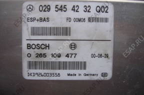 БЛОК УПРАВЛЕНИЯ ESP 0265109477 - Mercedes A 170 W 168