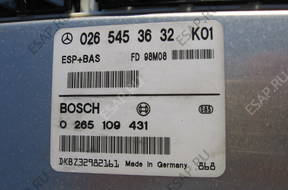 БЛОК УПРАВЛЕНИЯ ESP 0265453632K01 - Mercedes A 160 W 168