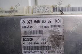 БЛОК УПРАВЛЕНИЯ ESP BAS W168 0275456032 K01 0265109449