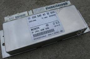 БЛОК УПРАВЛЕНИЯ ESP MERCEDES 0335454032 0265109515 БЛОК УПРАВЛЕНИЯ ESP MERCEDES 0335454032 0265109515