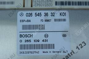 БЛОК УПРАВЛЕНИЯ   ESP MERCEDES W168 0265453632