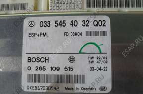 БЛОК УПРАВЛЕНИЯ ESP W211 A0335454032