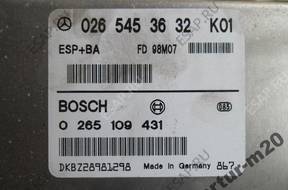 БЛОК УПРАВЛЕНИЯ ESP+BA 0265453632 MERCEDES W168 1.6 98