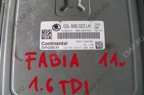 БЛОК УПРАВЛЕНИЯ FABIA II LIFT 1.6 TDI 03L906023LK 2012 год,