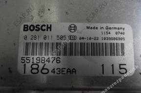 БЛОК УПРАВЛЕНИЯ   FIAT 0281011505 55198476