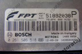 БЛОК УПРАВЛЕНИЯ   FIAT 1.4 0261S06518 51892038P