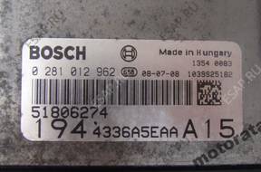 БЛОК УПРАВЛЕНИЯ FIAT  1.9 JTD 0281012962 51806274