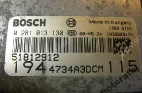 БЛОК УПРАВЛЕНИЯ FIAT  1.9JTD 0281013130 51812912