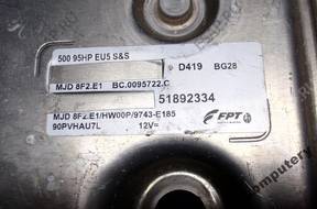 БЛОК УПРАВЛЕНИЯ FIAT 500 1.3MJD 51892334 mjd8f2.e1