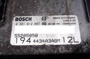 БЛОК УПРАВЛЕНИЯ FIAT  55205058 0281012897 БЕЗ КОДА