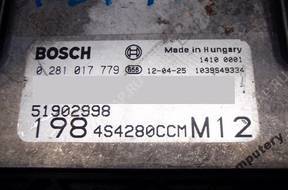 БЛОК УПРАВЛЕНИЯ FIAT ALFA 51902998 0281017779 БЕЗ КОДА