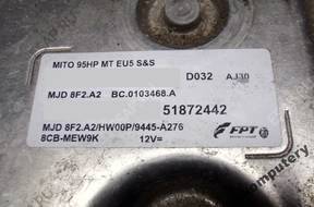 БЛОК УПРАВЛЕНИЯ FIAT ALFA MITO 1.3MJET 51872442 mjd8f2.a2