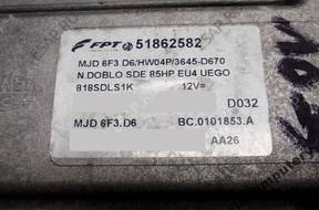 БЛОК УПРАВЛЕНИЯ FIAT DOBLO 51862582 mjd6f3.d6 БЕЗ КОДА