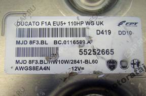 БЛОК УПРАВЛЕНИЯ FIAT DUCATO 110HP 55252665 MJD8F3.BL