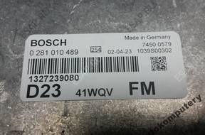 БЛОК УПРАВЛЕНИЯ FIAT DUCATO 1327239080 0281010489 БЕЗ КОДА