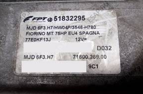БЛОК УПРАВЛЕНИЯ FIAT FIORINO 51832295 mjd6f3.h7 OPIS