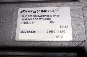 БЛОК УПРАВЛЕНИЯ FIAT FIORINO 51846260 mjd6f3.h1 БЕЗ КОДА