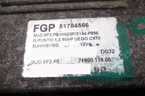 БЛОК УПРАВЛЕНИЯ FIAT GRANDE PUNTO 51784566 mjd6f3.p8