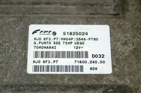 БЛОК УПРАВЛЕНИЯ FIAT GRANDE PUNTO 51825024 FPT MJD 6F3.P7