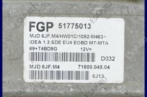БЛОК УПРАВЛЕНИЯ FIAT IDEA 1.3 FGP 51775013 MJD 6JF.M4