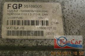 БЛОК УПРАВЛЕНИЯ Fiat Punto 1.3 55189505 MJD6JF.P6