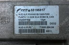 БЛОК УПРАВЛЕНИЯ FIAT PUNTO 1.3 MJD 6JF.P3 55195817 БЕЗ КОДА