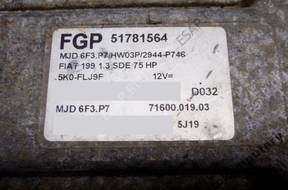 БЛОК УПРАВЛЕНИЯ FIAT PUNTO 51781564 mjd6f3.p7 БЕЗ КОДА