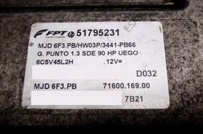 БЛОК УПРАВЛЕНИЯ FIAT PUNTO 51795231 mjd6f3.pb