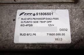 БЛОК УПРАВЛЕНИЯ FIAT PUNTO 51806501 mjd6f3.p6