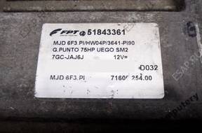 БЛОК УПРАВЛЕНИЯ FIAT PUNTO 51843361 mjd6f3.pi