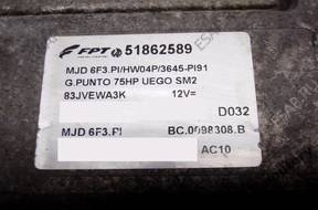 БЛОК УПРАВЛЕНИЯ FIAT PUNTO 51862589 mjd6f3.pi