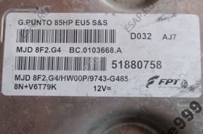 БЛОК УПРАВЛЕНИЯ FIAT PUNTO 51880758 MJD8F2.G4