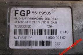 БЛОК УПРАВЛЕНИЯ   FIAT PUNTO II 1.3 JTD 55189505